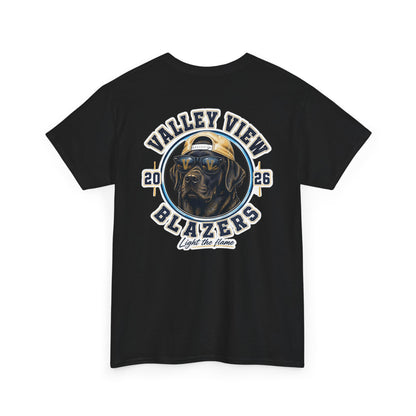 Valley View Blazers. Black Lab 2026 T‑Shirt — Dog Logo Tee