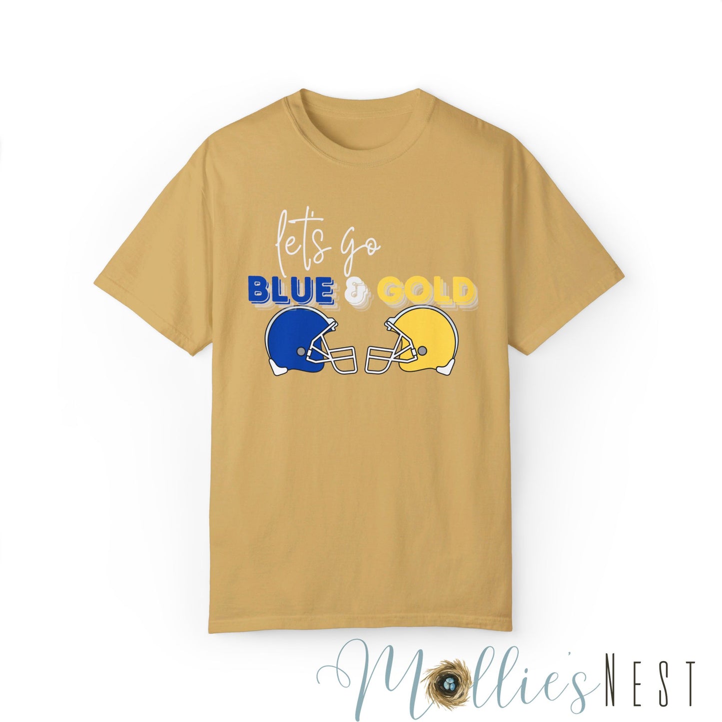 Blue & Gold. Comfort Colors Garment-Dyed T-shirt