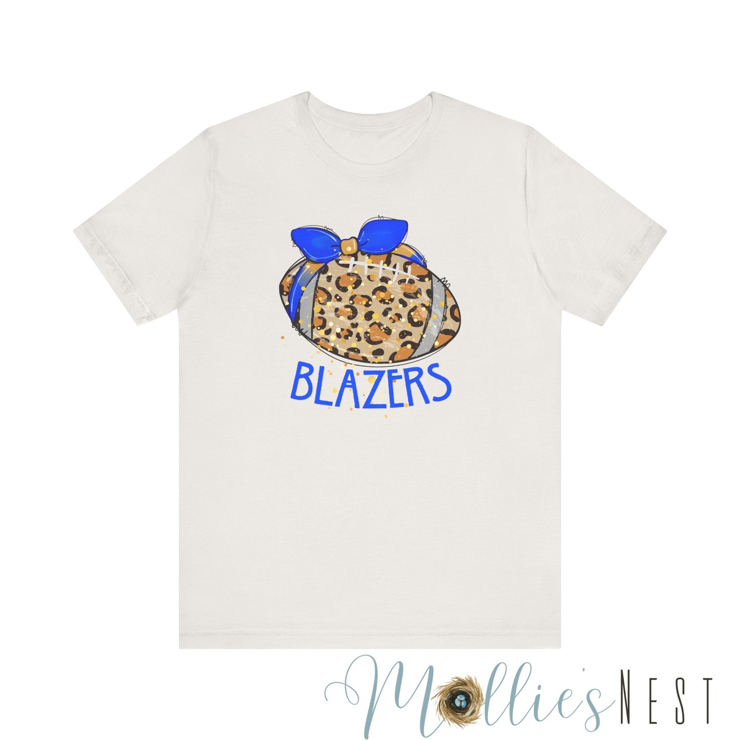 Leopard Blazer Football. ADULT Jersey Short Sleeve Tee