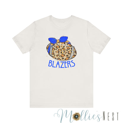 Leopard Blazer Football. ADULT Jersey Short Sleeve Tee