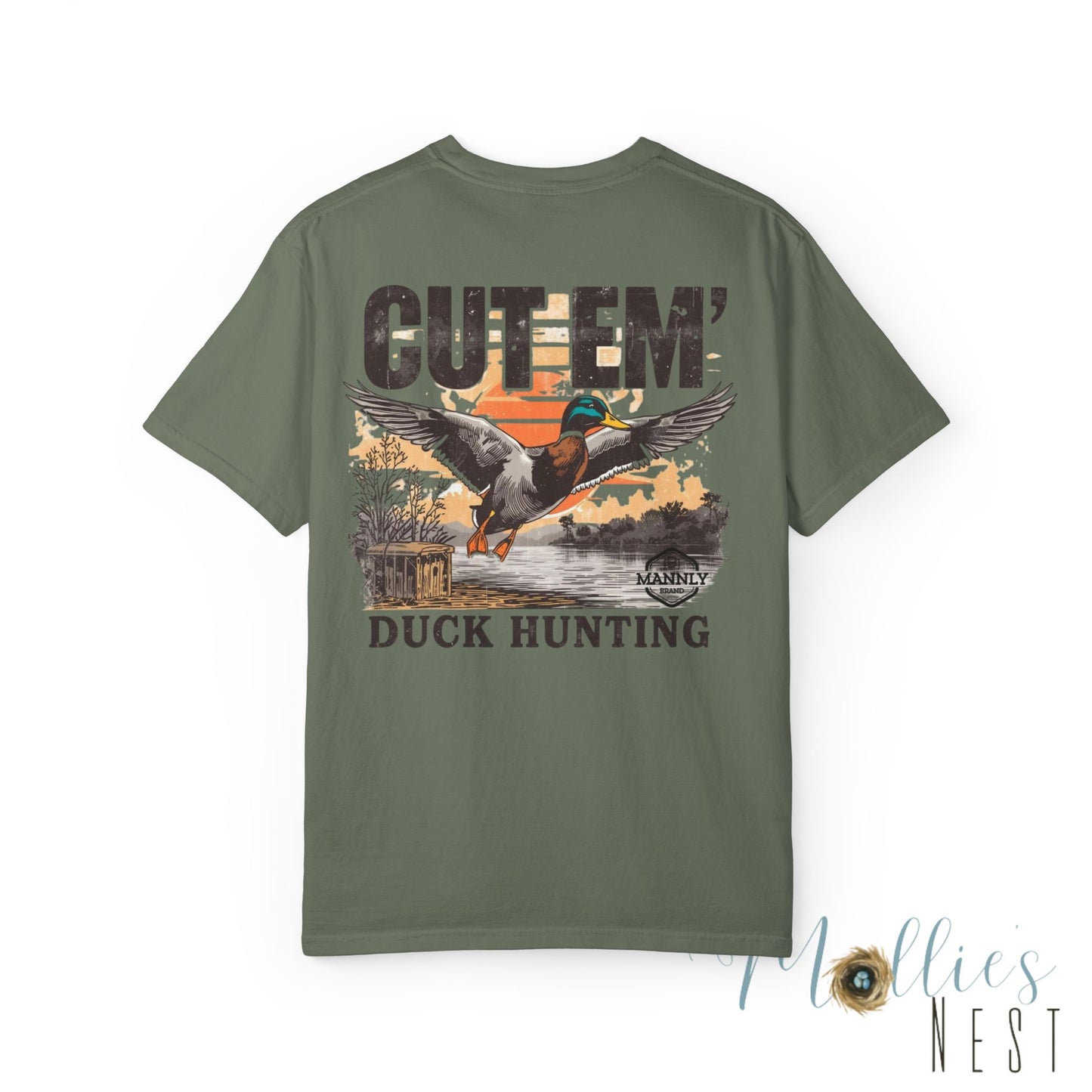Duck Hunting T-Shirt — "Cut Em'" Mallard Graphic Tee