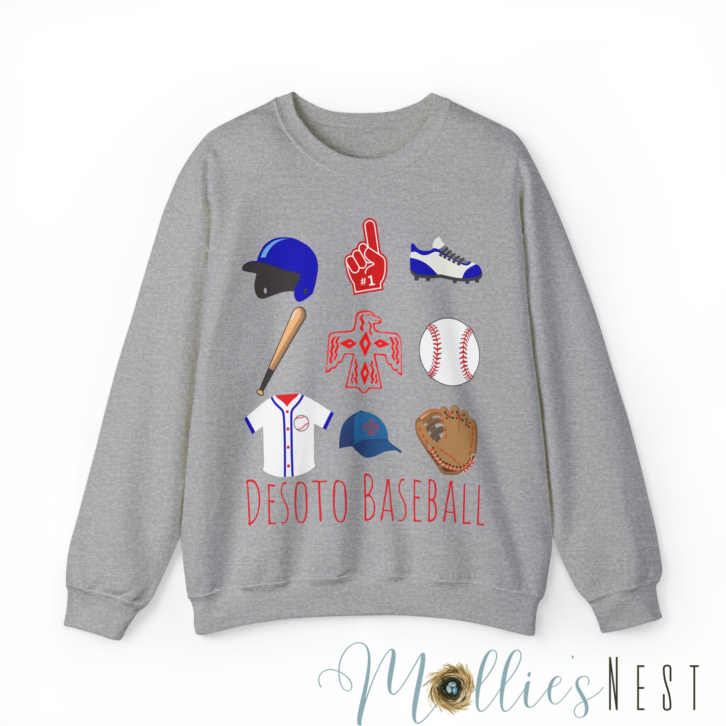 Desoto. Baseball Heavy Blend™ Crewneck Sweatshirt