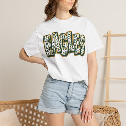 Greene County Tech. Eagles Leopard Print Graphic T-Shirt - ADULT