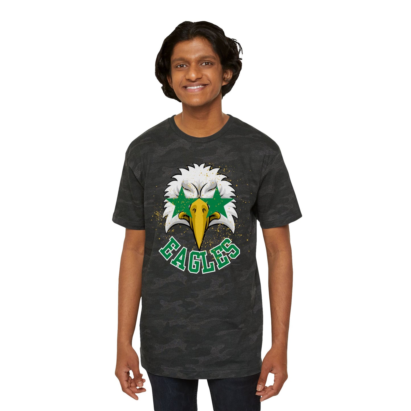 Green Eagles. Leopard Fine Jersey Tee