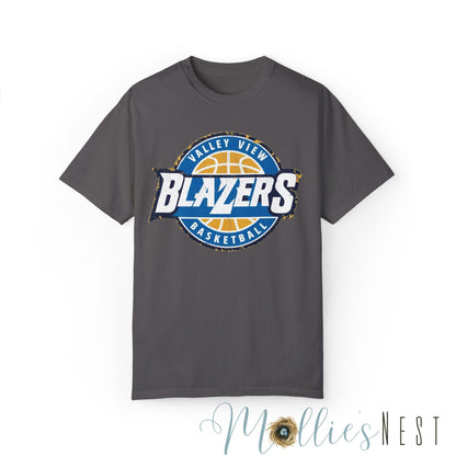 Unisex Garment-Dyed T-shirt. Valley View Blazers Basketball