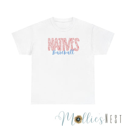 Leopard Natives Baseball Heavy Cotton Tee. NATIVES 25