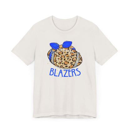 Leopard Blazer Football. ADULT Jersey Short Sleeve Tee