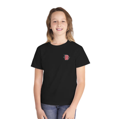 YOUTH - Bearcats Gameday Football T-Shirt — Brookland, Arkansas Helmet Graphic