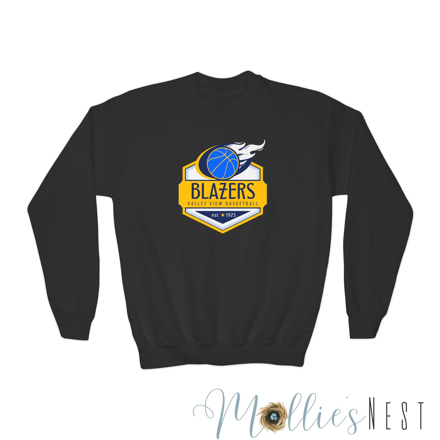 Youth Crewneck Sweatshirt. blazers Basketball