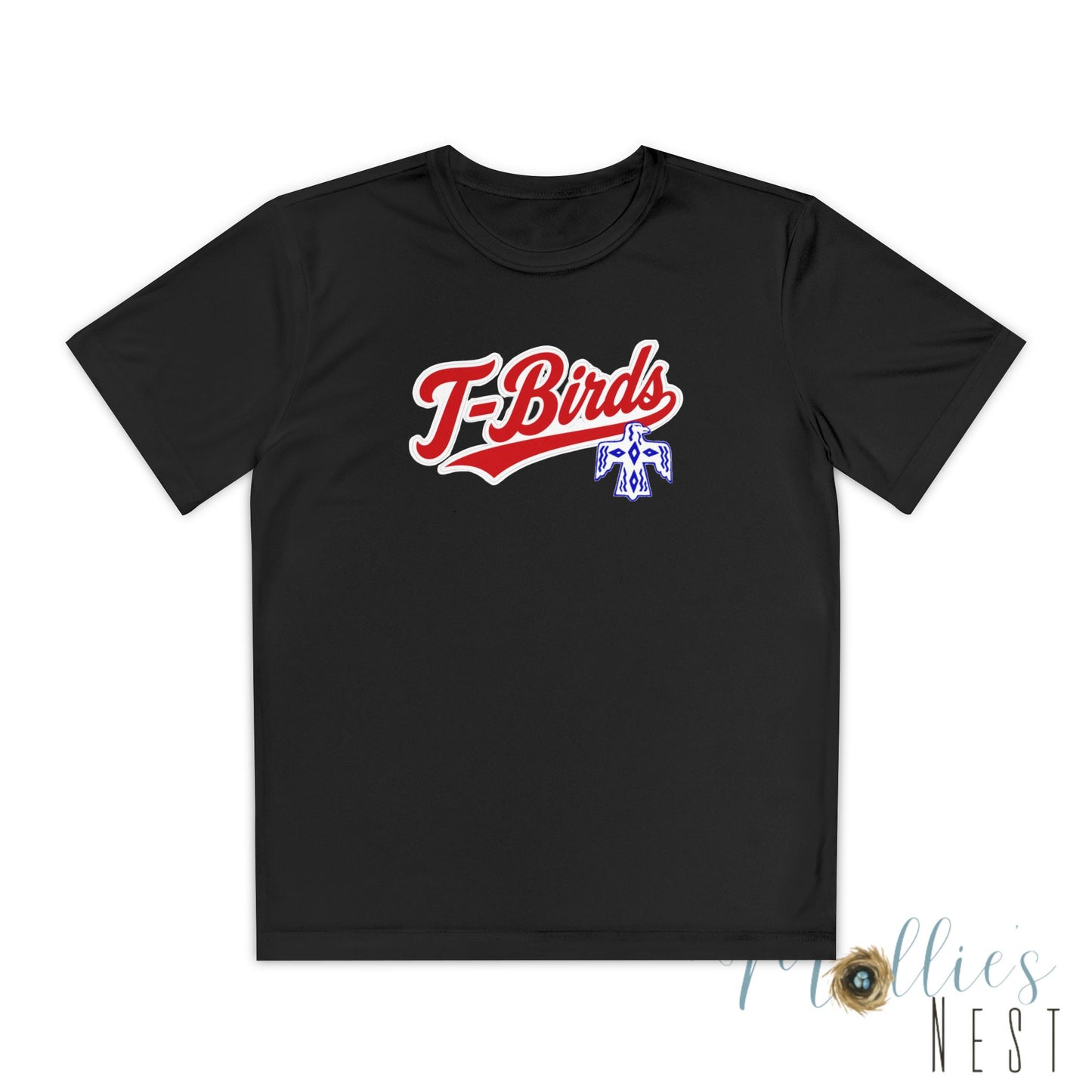 DeSoto. Thunderbirds Youth Drifit — Script Logo Team Shirt