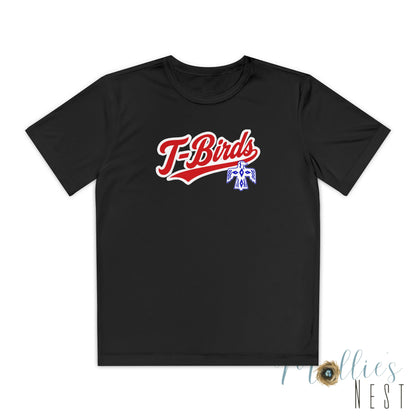 DeSoto. Thunderbirds Youth Drifit — Script Logo Team Shirt