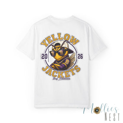 ADULT — Yellow Jackets Mascot 2026 School Spirit Shirt. Comfort Colors