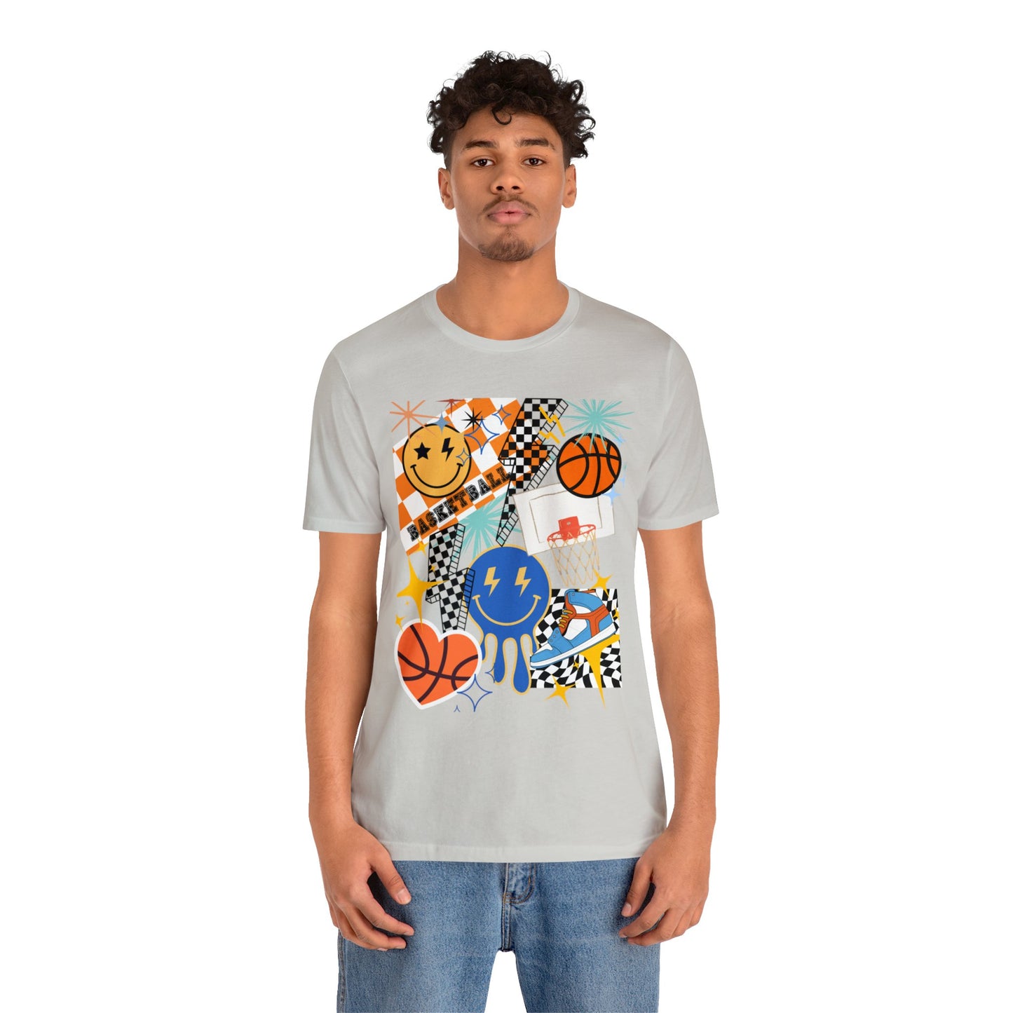 Retro basketball Unisex Jersey Short Sleeve Tee