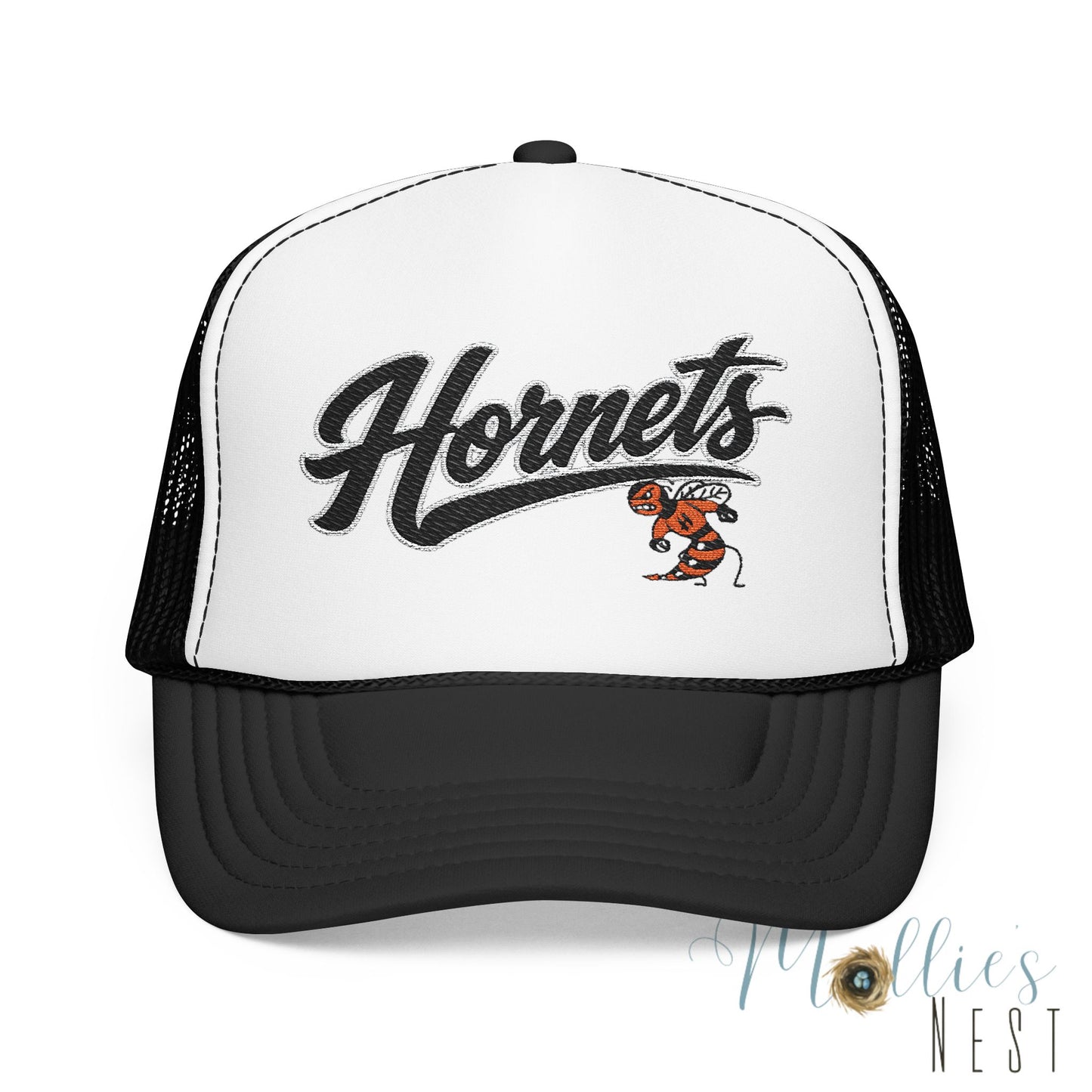 Foam Trucker Hat. Harrisburg Hornets with hornet logo.