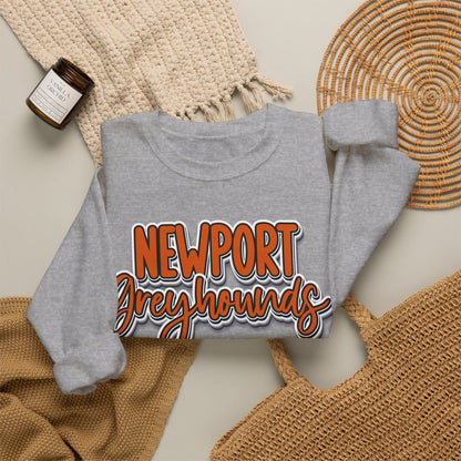 Newport Greyhounds Crewneck Vintage Graphic Sweatshirt