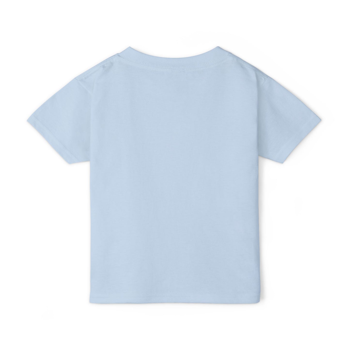 Heavy Cotton™ Toddler T-shirt. Blue & Gold Flame