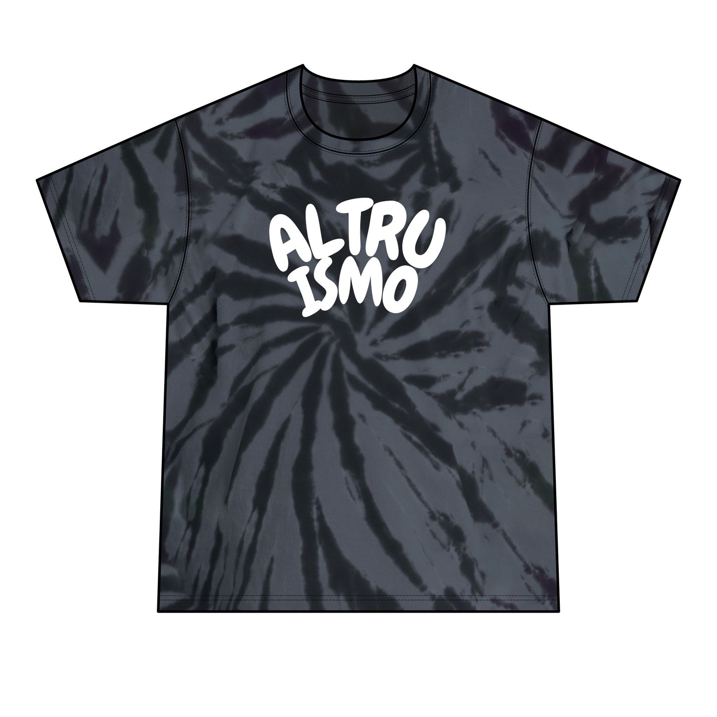 Altruismo - ADULT - Black Spiral Tie-Dye Tee