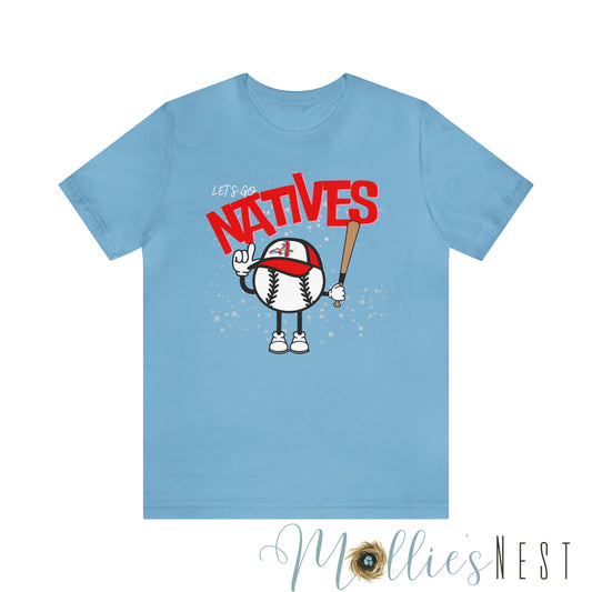 Native mascot Unisex Jersey Short Sleeve Tee