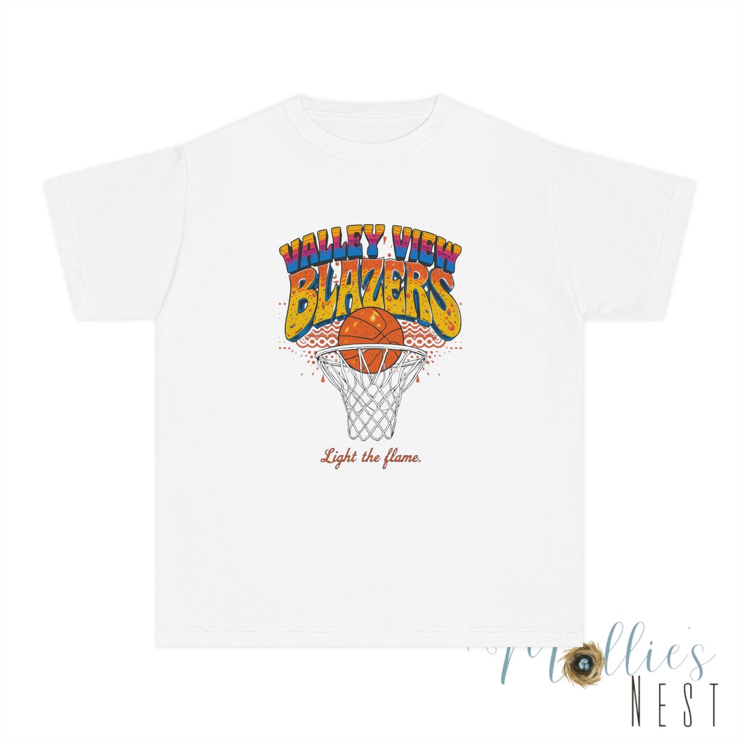 Youth Basketball Tee - Retro Valley View Blazers