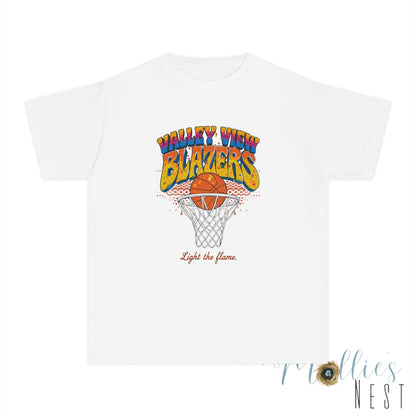 Youth Basketball Tee - Retro Valley View Blazers