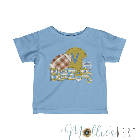 Infant Blazers. Football Fine Jersey Tee