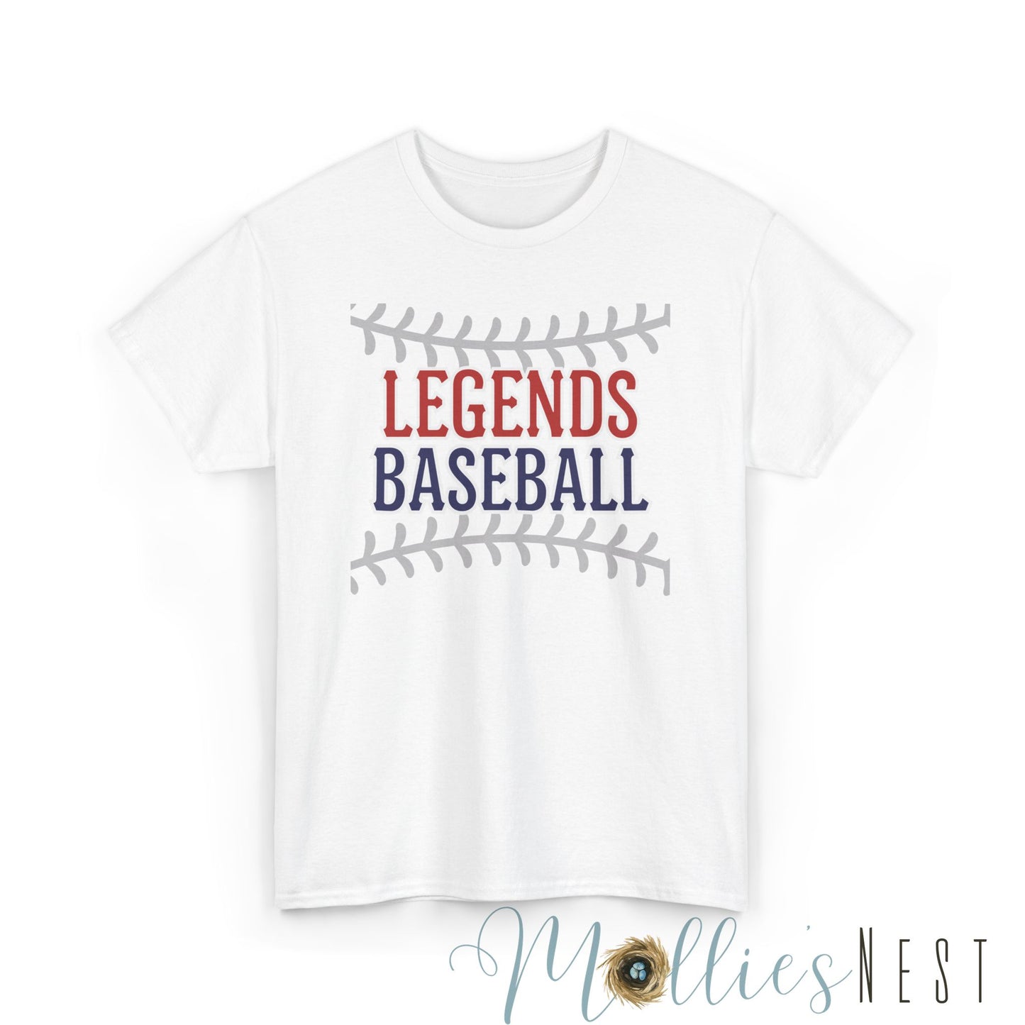 Unisex Heavy Cotton Tee. LEGENDS Baseball