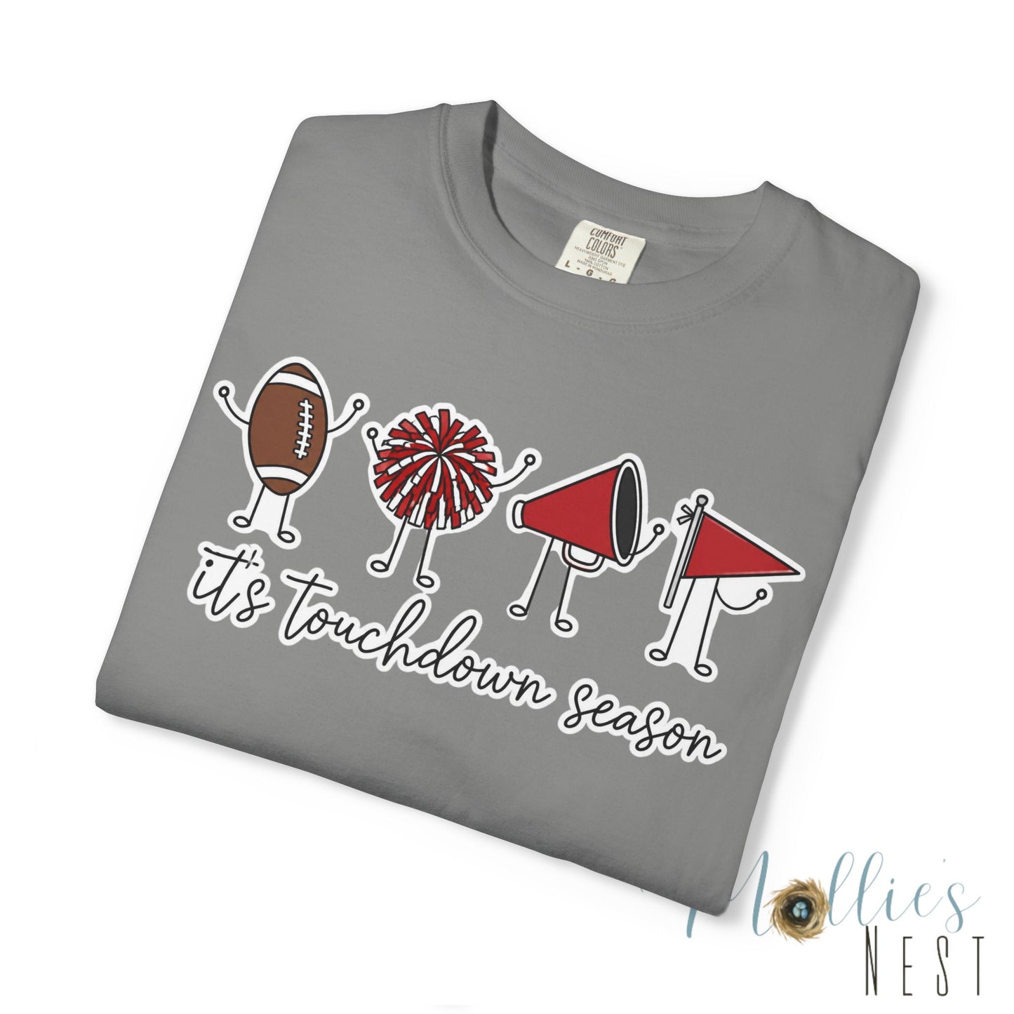 Touchdown Season (Black/Red) - T-Shirt Football Friends Graphic