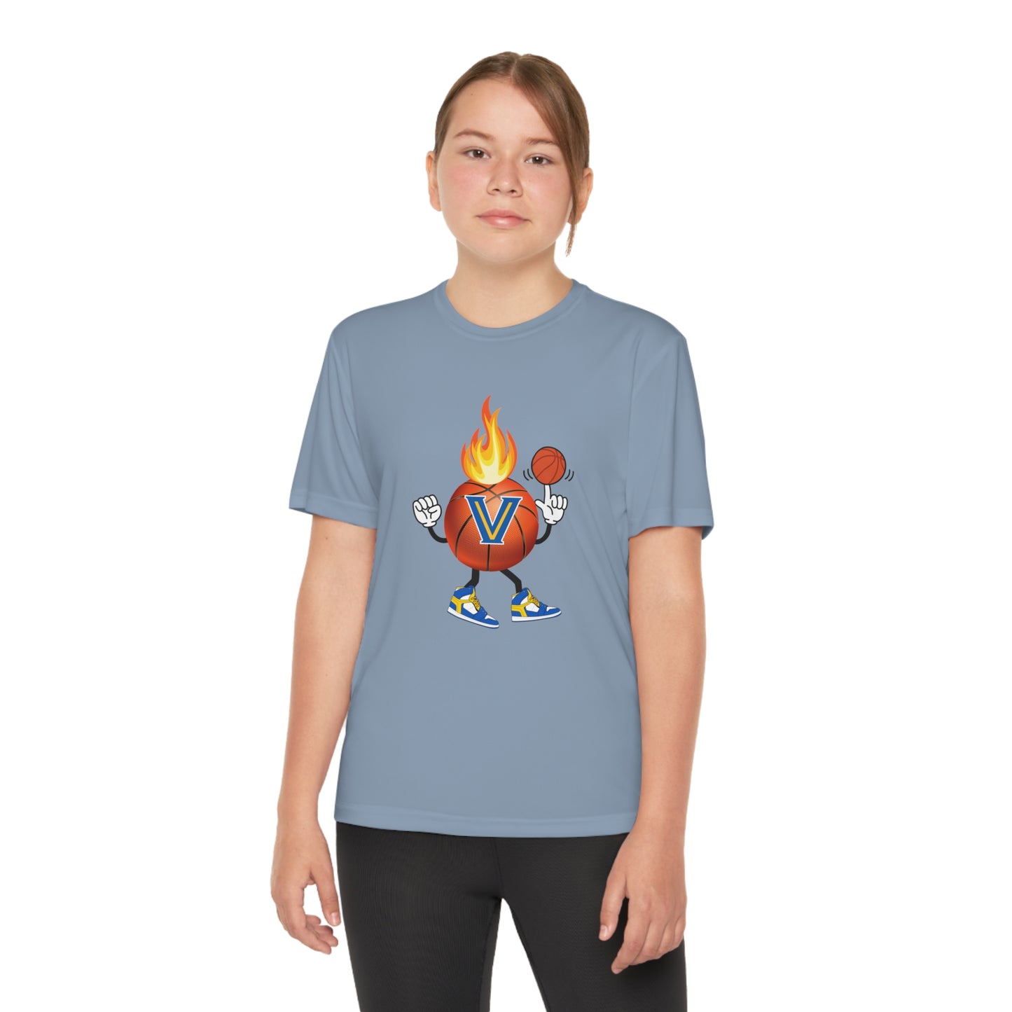 Youth Blazer. Flame Basketball Competitor Tee