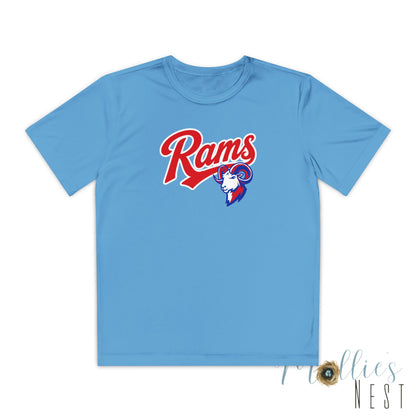 RAMS Youth Drifit — Paragould Rams Script Logo Team Shirt