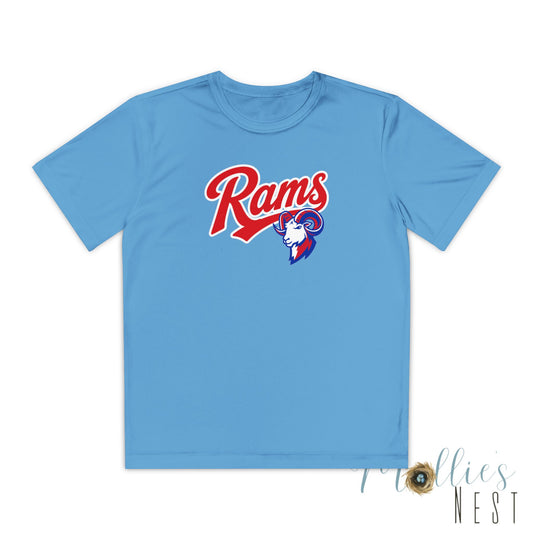 RAMS Youth Drifit — Paragould Rams Script Logo Team Shirt