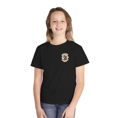 Youth — Yellow Jackets Mascot 2026 School Spirit Shirt. Comfort Colors