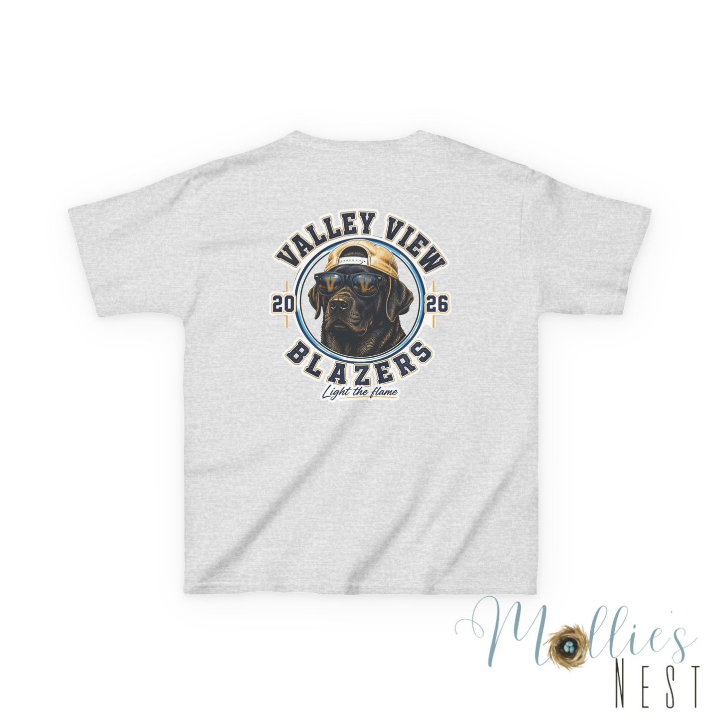 YOUTH.  Valley View Blazers Black Lab 2026 T-Shirt — Vintage Tee (2026)