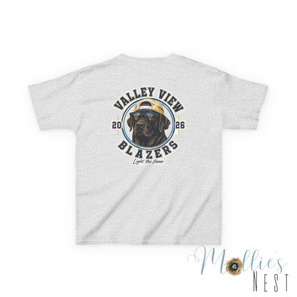 YOUTH.  Valley View Blazers Black Lab 2026 T-Shirt — Vintage Tee (2026)