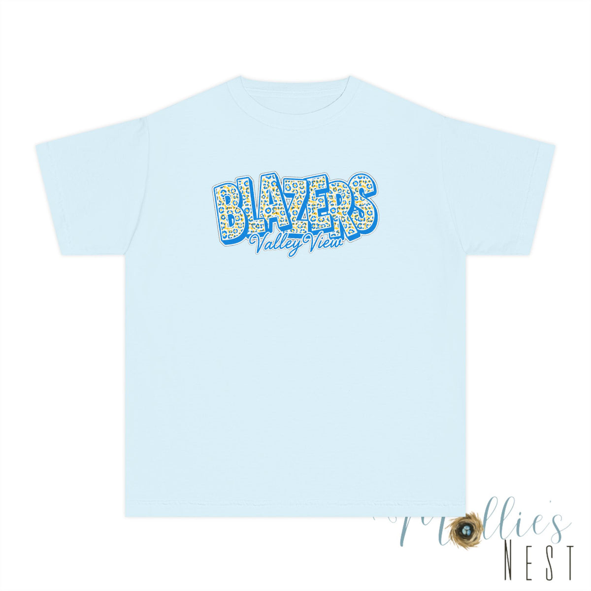 Youth Comfort Colors — "BLAZERS Valley View" - stacked block font