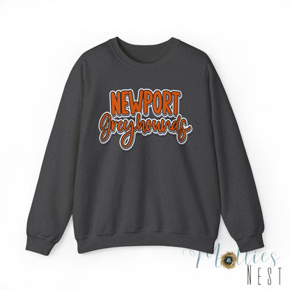 Newport Greyhounds Crewneck Vintage Graphic Sweatshirt