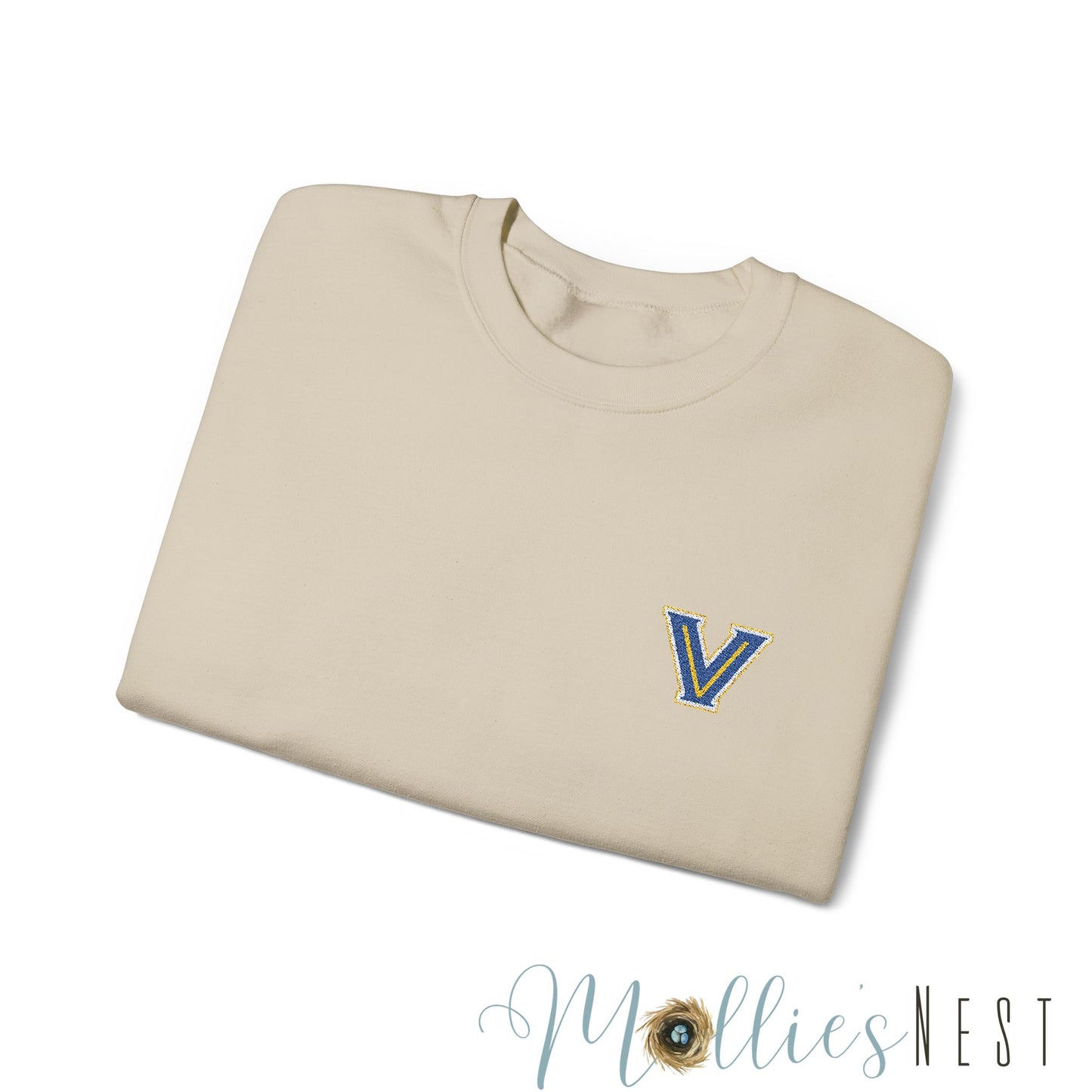 EMBROIDERED Valley View Logo. Unisex Heavy Blend™ Crewneck Sweatshirt