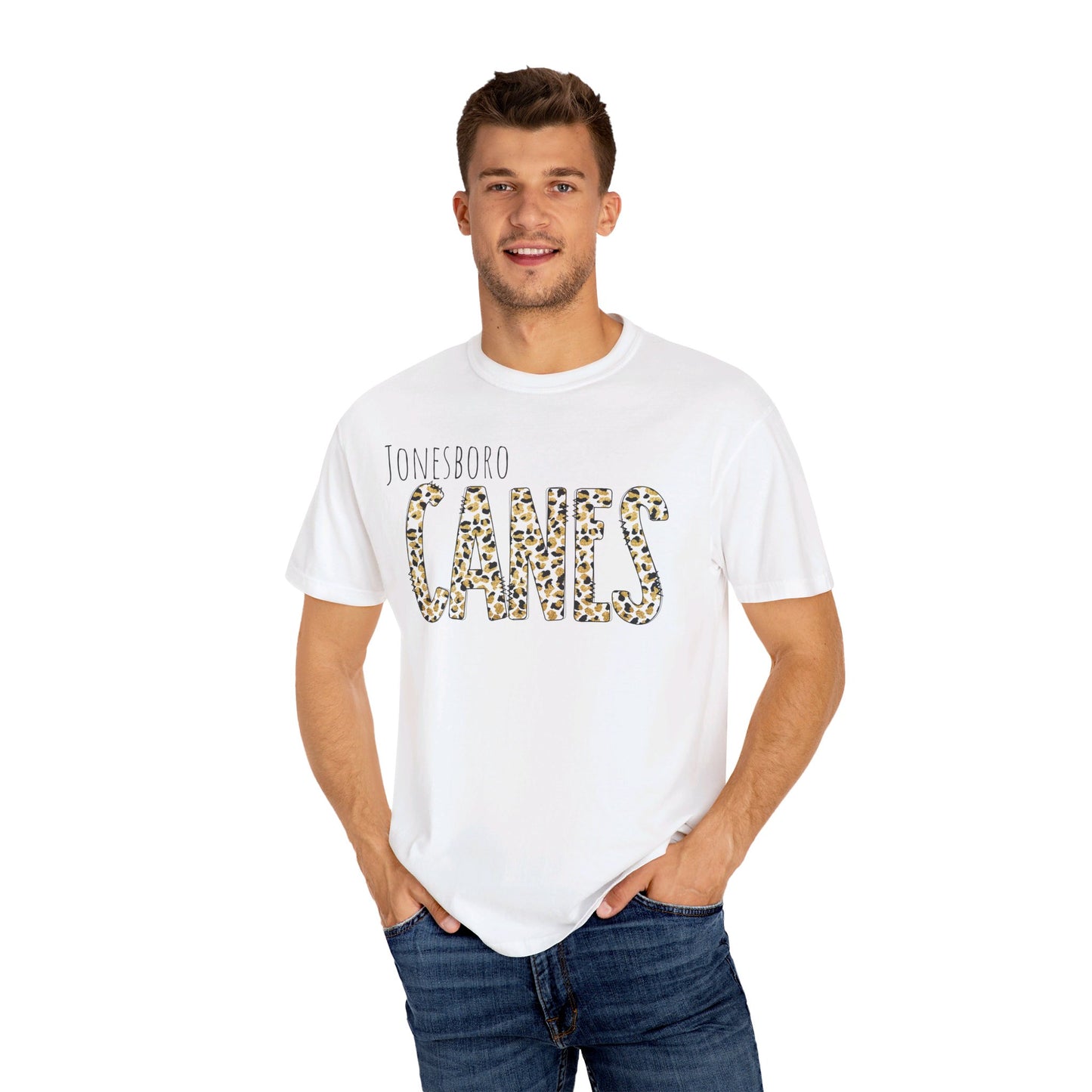 Jonesboro. Canes Leopard Garment-Dyed T-shirt