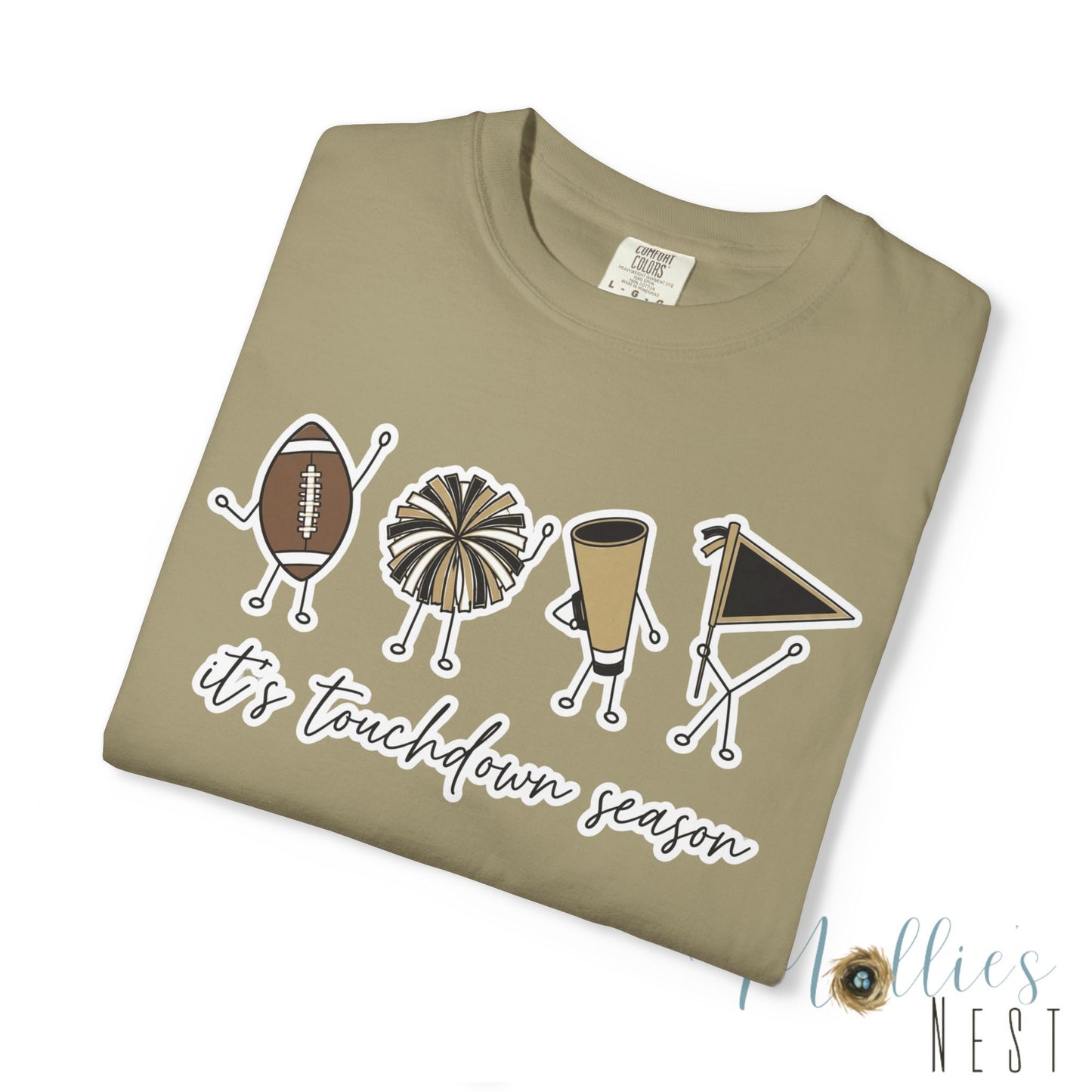 Touchdown Season (Black/Gold) - T-Shirt Football Friends Graphic