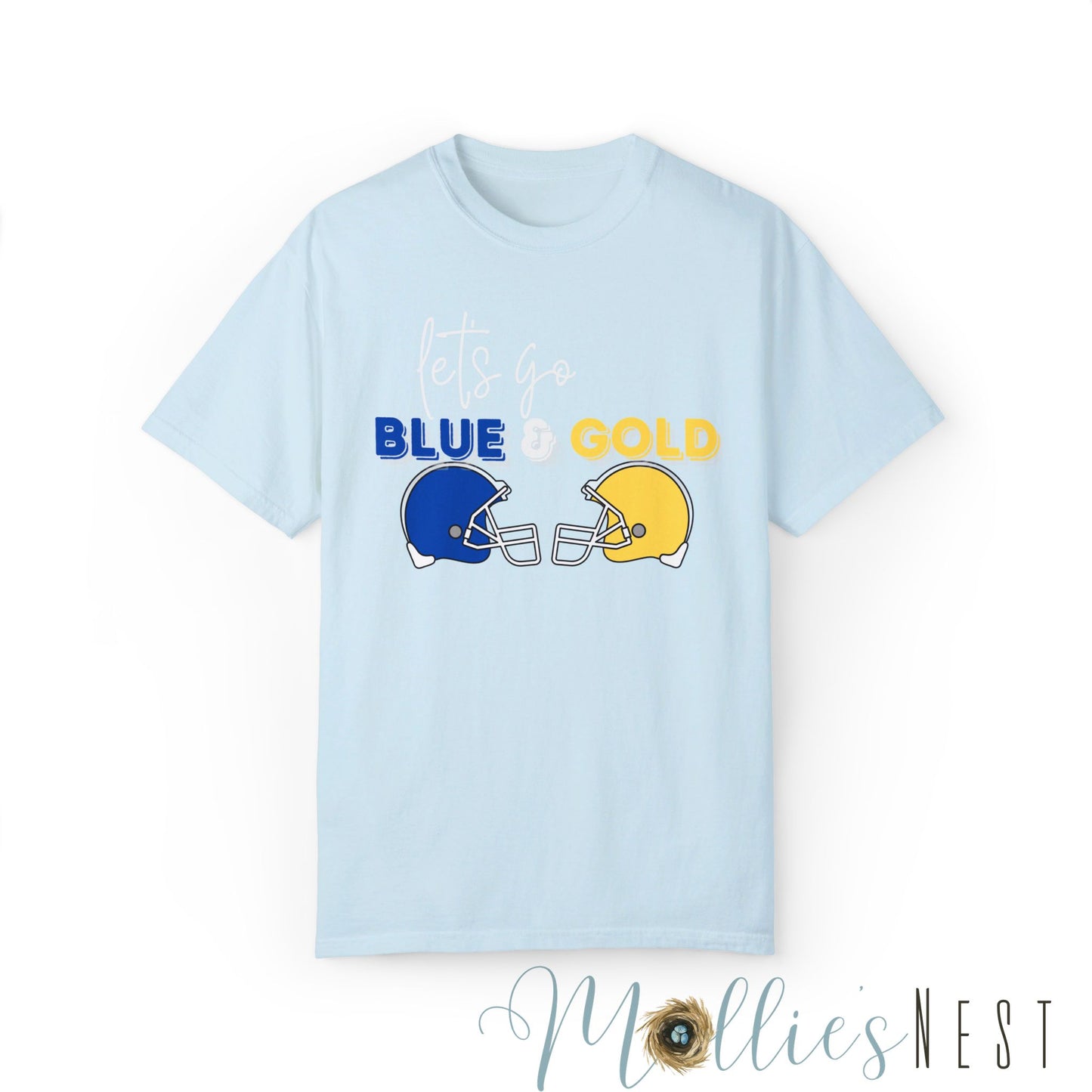 Blue & Gold. Comfort Colors Garment-Dyed T-shirt