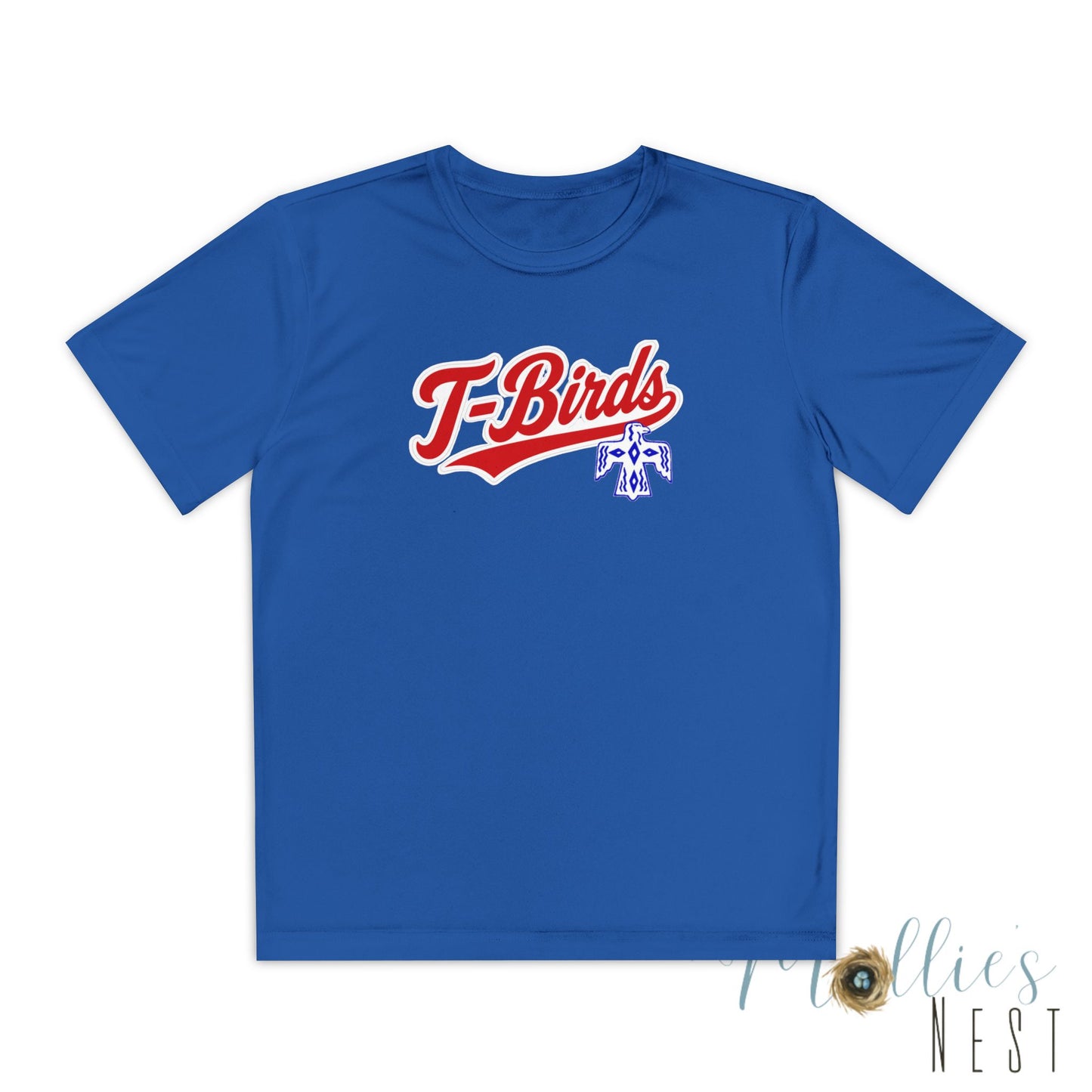 DeSoto. Thunderbirds Youth Drifit — Script Logo Team Shirt