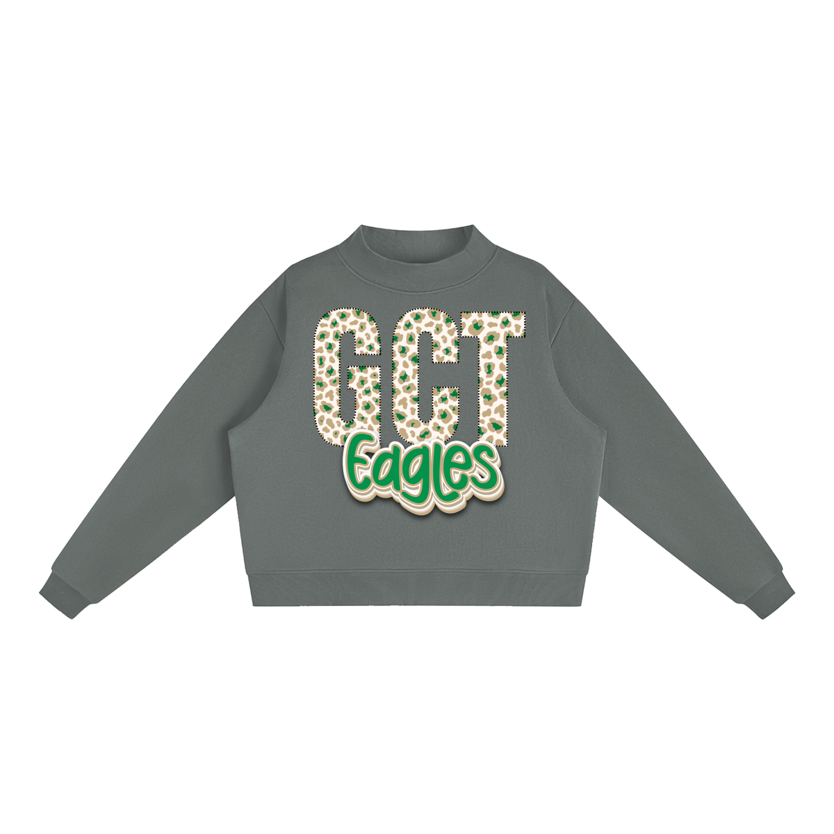 GCT.Eagles - Fleece Mock-Neck Crew Sweatshirt