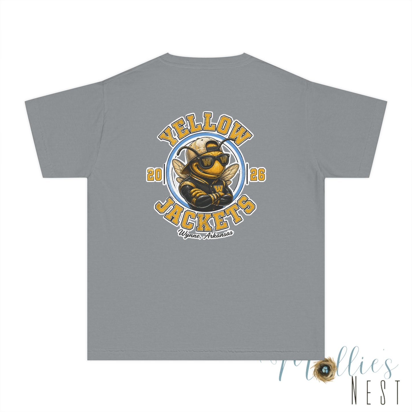 YOUTH.  Yellow Jackets. Wynne Mascot T-Shirt —(2026)