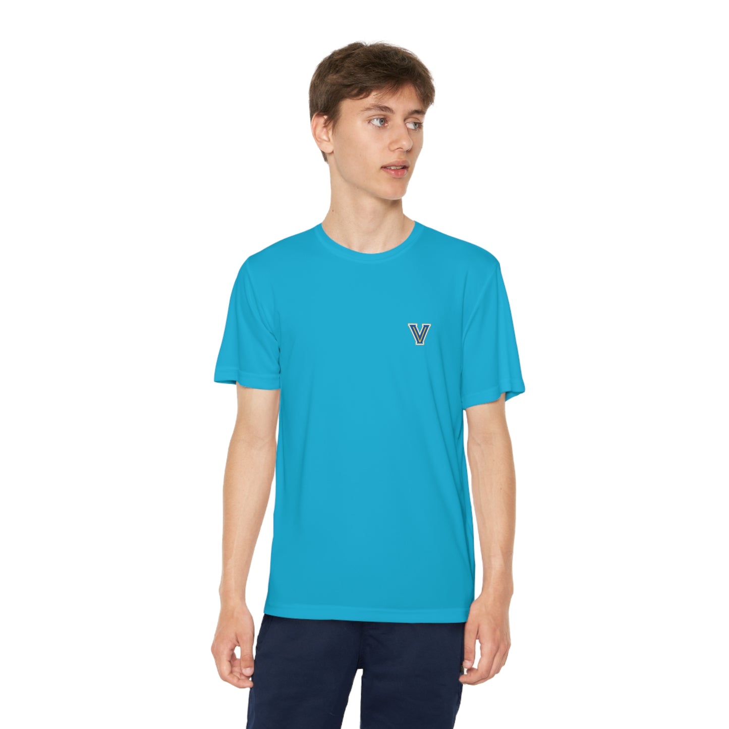 Youth Valley View Flame Football. Competitor Tee