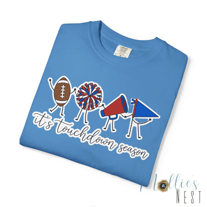 Touchdown Season (Blue/Red) T-Shirt — Football Friends Graphic