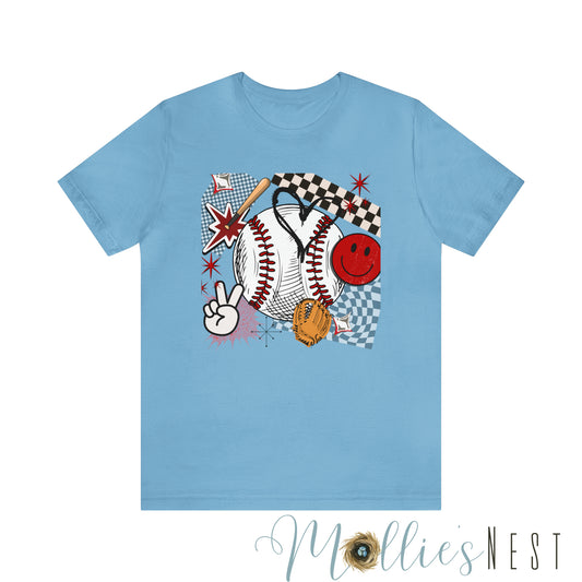 Retro Baseball Short Sleeve Tee