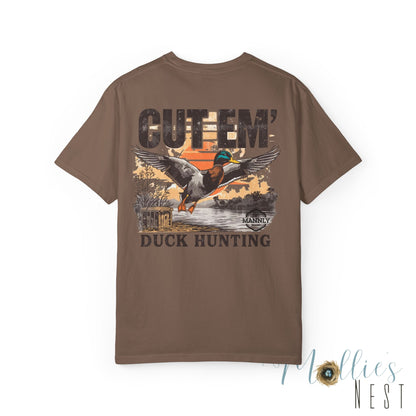 Duck Hunting T-Shirt — "Cut Em'" Mallard Graphic Tee