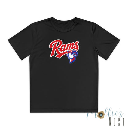 RAMS Youth Drifit — Paragould Rams Script Logo Team Shirt