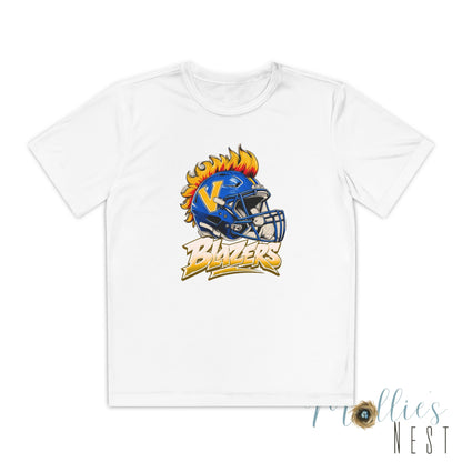 Youth FLAME Helmet Blazers. DRIFIT Football Shirt