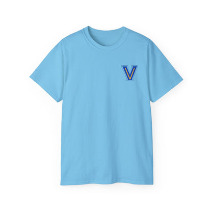 ADULT. Valley View Light the Flame Unisex Cotton Tee, Casual T-Shirt - Football - School Spirit