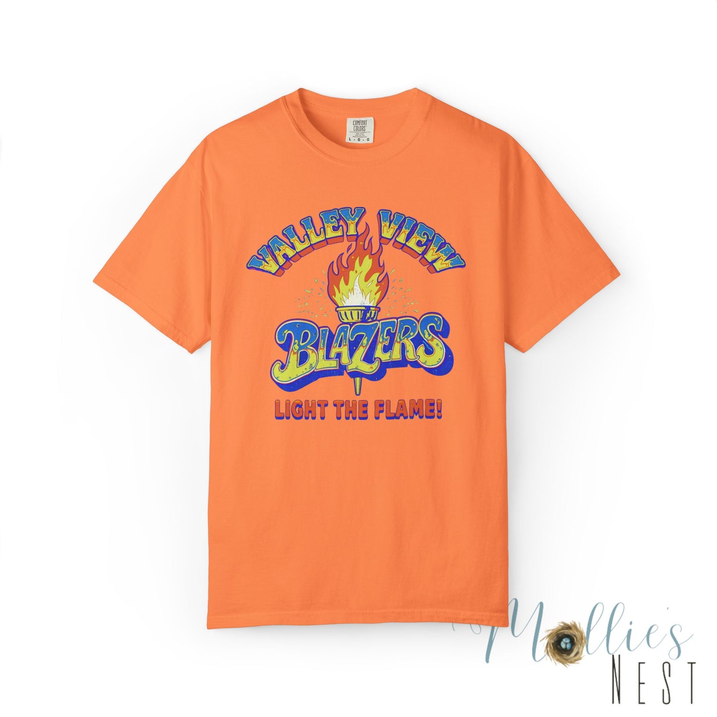Valley View Blazers RETRO Torch Unisex Garment-Dyed T-Shirt - Comfort Colors